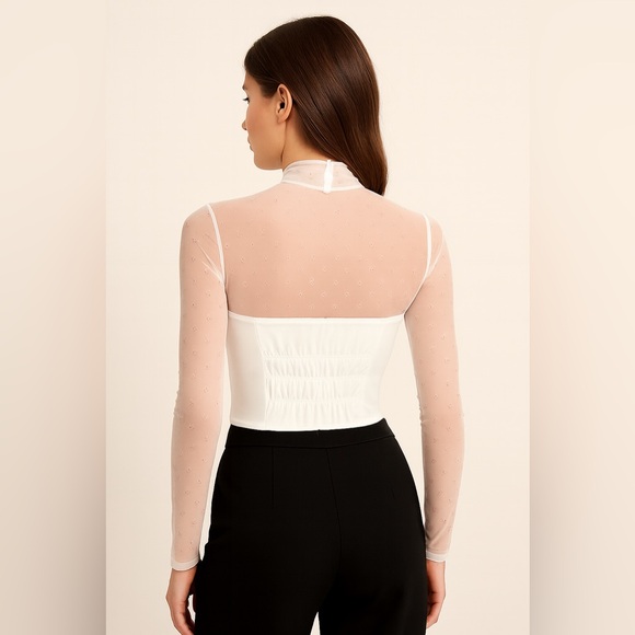 Glamour Shine Mesh Top - Picture 10 of 11